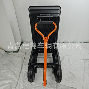 Garden Cart 125L Four-<b>Wheel</b> <b>Plastic</b> Tool Cart Durable Mobile Cart For Outdoor Use - Product Image 5