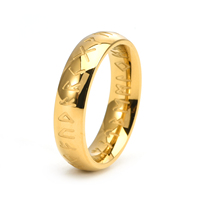 Nouvelle bague unisexe en acier inoxydable style Viking, 6MM, bague de doigt style vintage nordique, accessoire de bijouterie de niche