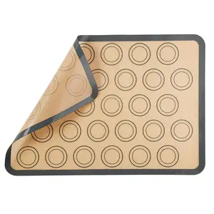 多用途糕点马卡龙硅胶烤垫可重复使用烹饪不粘硅胶披萨烤箱垫