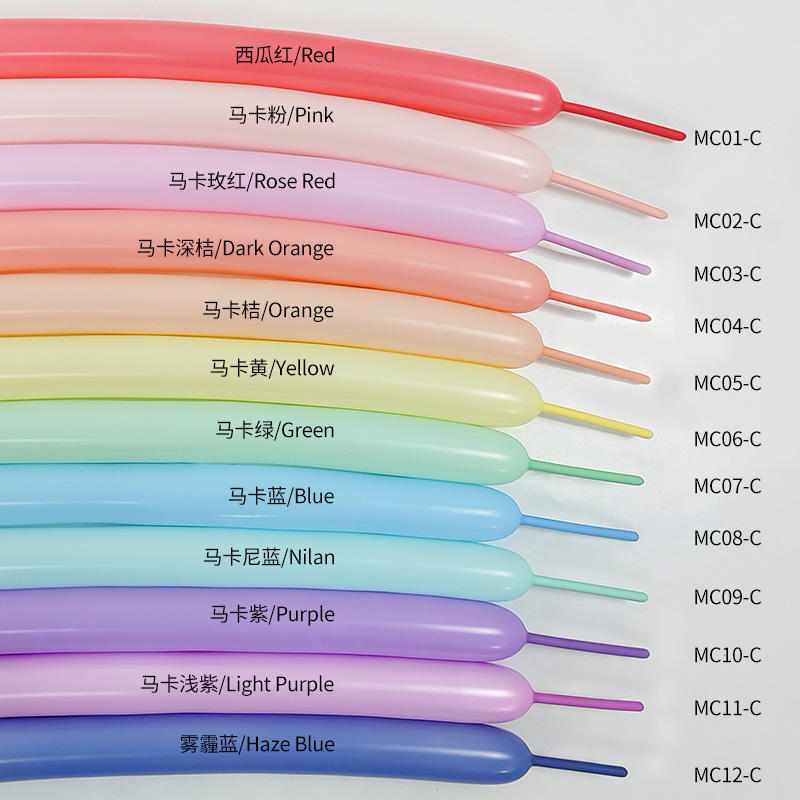 260-1,8g ballons longs macarons