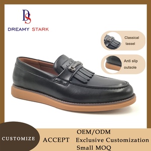 Zapatos Retro Hechos a Mano para Hombre, de PU, con Cierre Deslizante, Cómodos, Transpirables, Ligeros, para Boda, Temporada de Otoño, Alta Calidad, Logotipo Personalizado - Product Image 2