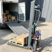 Chariot élévateur hydraulique électrique mobile, élévateur de palettes compact, adapté aux applications de chargement de camions