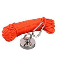 Super Forte Néodyme Aimant de Pêche Kit D60mm-D90mm Lourd Néodyme Aimant Poissons