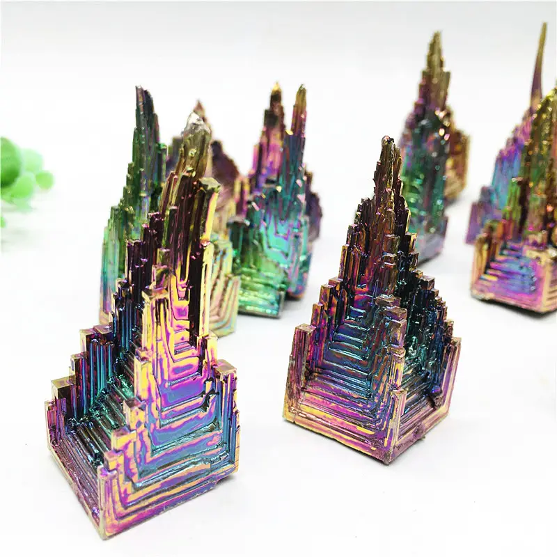 Wholesale Metal Ore Made Bismuth Crystal Ingot Bismuth Ore Crystal Rough For Decoration