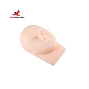 Mixed Procurement Low Price Beginner Eyelash Extension Tech Practice Silicone Mannequin <b>Head</b> Doll for Lash <b>Training</b> Kit - Product Image 5