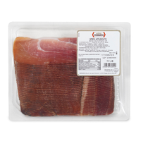 Charcuterie italienne fumée séchée de qualité supérieure en boîte, fumée naturellement, tranches fines 500g et longue durée de conservation