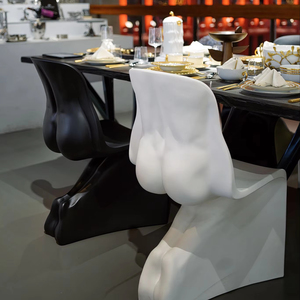 Nordico moderno FRP poltrona: corpo in metallo resistente con lui elegante il suo Design per soggiorno all'aperto o mobili per la casa. - Product Image 1