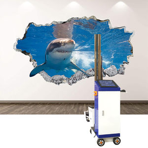 Impresora de inyección de tinta vertical UV automática CMYKW de alta precisión para murales y arte mural 3D con ruedas para paredes - Product Image 4