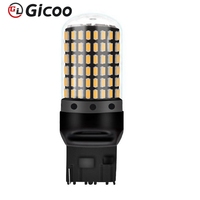 Feux de clignotants de voiture GICOO 3014 144smd 7440 T443 LED 1156 BA15S BAU15S IP67 étanches, angle de faisceau 360°, 4200LM super lumineux 2W