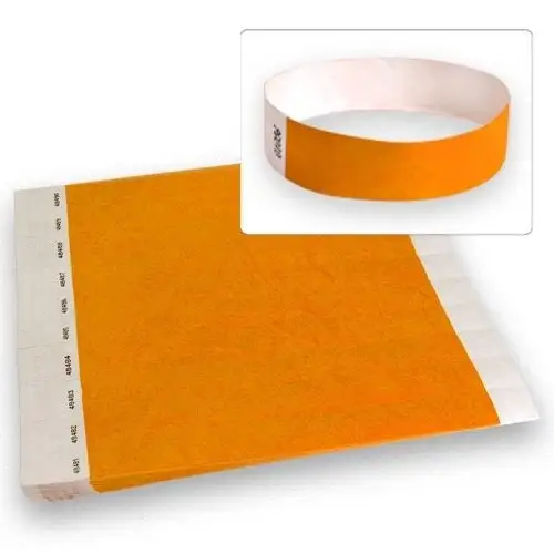 Hochwertige individuelle Thermo-Papier-Armbänder für Veranstaltungen Krankenhäuser Freizeitparks Identifikationsbänder tyvek Veranstaltungs-Armbänder