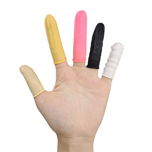 300g(500ピース/バッグ) カスタムラテックス指保護指先ベビーベッドプロテクター親指カバーフィンガーグローブカバー使い捨て指サック - Product Image 6