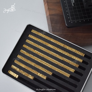 Custom English Helebi T Slot Hot Foil Stamping Letter <strong>Fonts</strong> for Leather Paper Embossing - Product Image 1