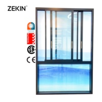 Ventana Corredera Moderna de Aleación de Aluminio ZEKIN, Diseño Insonorizado con Certificación AS2047 para Hogar y Oficina
