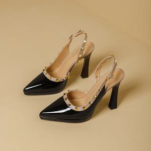 Sandalias de Mujer 2026, Estilo Europeo, Zapatos de Fiesta, Plataforma Cómoda, Tacones de Aguja con Punta y Adornos - Product Image 3