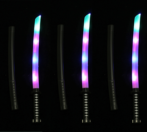 Espada Luminosa de Juguete para Niños, Accesorio de Disfraz para Fiestas, Espada Ninja con Luz Intermitente, Espada de Juguete con Doble Luz LED Intermitente - Product Image 3