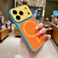 Coque de téléphone magnétique colorée pour iPhone 18 Pro Max, coque de téléphone iPhone 16 Pro, protection intégrale 14/15