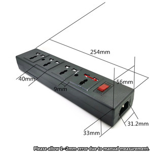 Ổ Cắm Điện PDU Mới Với Bộ Bảo Vệ Quá Tải, Ổ Cắm Đa Năng 4 Chiều Với Đèn LED Chỉ Báo Nguồn Bộ Bảo Vệ Tăng Áp - Product Image 6