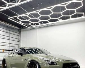 Plafoniere a LED esagonali Plug-in fai-da-te per luce da Garage, argento, KL-L304B-SW - Product Image 6