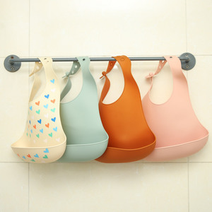Bavoirs étanches en Silicone pour bébés, ensemble attache-sucette - Product Image 1