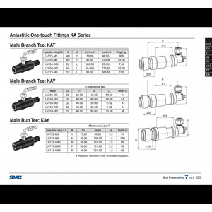 ชิ้นส่วนนิวเมติกส์แบบสัมผัสเดียวชิ้นส่วนนิวเมติกส์ระดับพรีเมี่ยมสำหรับ KAY23-M5 - Product Image 1
