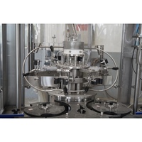 Équipement monobloc 800BPH pour bouteilles en verre avec bouchon en liège, machine de rinçage, de remplissage d'azote et de bouchage