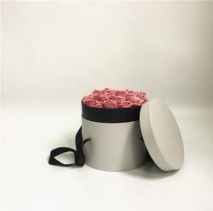 กล่องของขวัญสองชั้นแบบวงกลมเดี่ยวพร้อมกล่องของขวัญแบบถือกล่องของขวัญลายดอกไม้ - Product Image 3