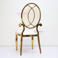 Ensemble de meubles chromés pour hôtels, salle à manger en or, tables et chaises de mariage de luxe pour fêtes VIP, vente en gros en usine