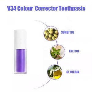 Dentifrice correcteur de couleur des dents, dentifrice blanchissant, mousse nettoyante buccale à base de plantes violettes, meilleur dentifrice - Product Image 3