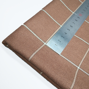 Ağır İtalyan kamgarn dimi ekose fantezi kaşmir yün <span class=keywords><strong>polyester</strong></span> viskon tüvit kumaş erkek takım elbise - Product Image 4