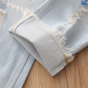 Envío Gratis, Tela Vaquera para Jeans, Suministro de Fábrica, Ropa Infantil de Alta Calidad, Jeans Largos de Mezclilla para Niñas - Product Image 4