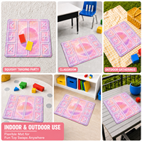 Tapis de jeu souple personnalisé pour collectionner et échanger des jouets fidget squishy, tapis de jeu de société pastel