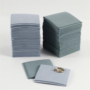 Bolsa de Joyería Personalizada de Microfibra con Solapa de Terciopelo <span class=keywords><strong>para</strong></span> Aretes, Collares, Pulseras y Anillos, con Logotipo - Product Image 5