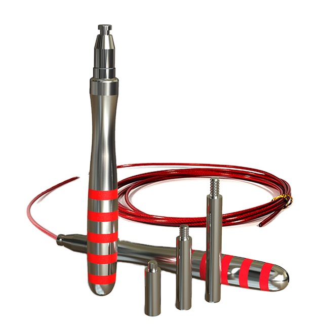 Оптовая продажа, новый дизайн, спортивный тренировочный регулируемый стальной кабель, самоблокирующийся тяжелый Утяжеленный подшипник, скакалка