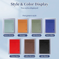 Porte-documents A4 en cuir uni, sans insert, personnalisable pour entreprise, idéal pour conférences et bureaux