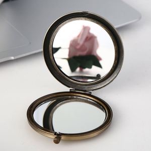 Hot Fashionable Custom logo Makeup Mirrors Rose Gold Cosmetic Mirrors Jewel Pocket Mirror - Product Image 2