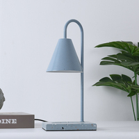 Réchauffeur de lampe à bougie réglable et léger à base de marbre Moder de luxe avec minuterie