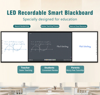 Tableau interactif intelligent EIBOARD LED enregistrable avec écran tactile OPS, panneau plat Android 120 130 pour l'école
