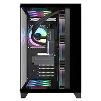 Boîtier d'ordinateur de bureau 2026 pour gaming, pièces d'ordinateur OEM personnalisées, économique, revêtement noir, nouveau boîtier PC vide ATX