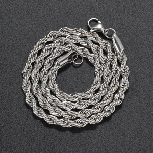 5Mm Stainless Steel <b>Chain</b> Necklace Cross-border Hip-hop Jewelry <b>Chain</b> Tanjing Fashion Lijing Necklace - Product Image 1