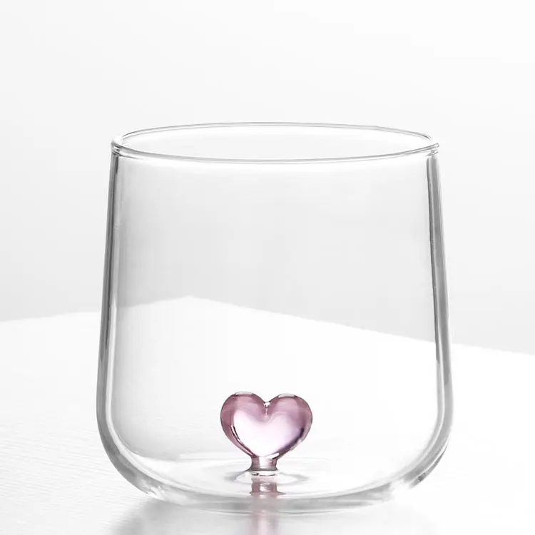 ถ้วยแก้วบอโรซิลิเกตลายการ์ตูนรูปสัตว์ต่างๆสำหรับน้ำถ้วยแก้วออกแบบได้ตามต้องการ