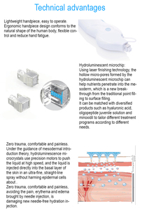 Système d'électroporation transdermique MESO SKIN Microchip, fréquence et profondeur de pénétration réglables (0,1-0,8 mm), pour sérum, acide hyaluronique - Product Image 5
