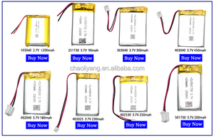 Batería recargable Chaoliyang 403035 Lipo 1.48wh 3,7 V 400mAh Li <span class=keywords><strong>Ion</strong></span> Lipo batería de polímero de litio para RC's - Product Image 4