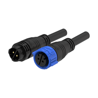 Connecteur étanche IP67 M25 à 2 broches 50A 500V, prise d'alimentation circulaire Jnicon à verrouillage par poussée pour stockage de batteries UL