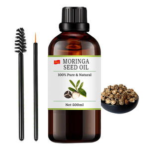 Huile de graines de <span class=keywords><strong>Moringa</strong></span> pure et naturelle pressée à froid pour les soins de la peau, hydratant visage, sérum anti-âge, huile de support - Product Image 4