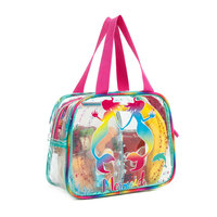 Sac à dos transparent personnalisé trois pièces avec boîte à lunch étanche et trousse à crayons pour l'école et le campus