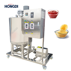 Cuve d'émulsification en acier inoxydable SUS316L de qualité alimentaire pour sauce chili au chocolat, avec agitateur et moteur de chauffage électrique, 30L, 380V/220V - Product Image 1