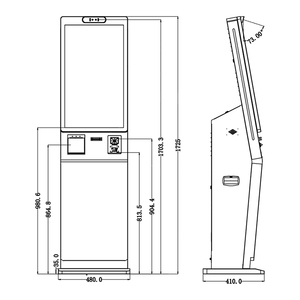 Dispensador de tarjetas de autoservicio para gestión de recepción de hotel, máquina todo en uno con terminal de recuperación de tarjetas ICID de ciclo - Product Image 3