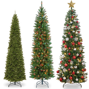 Factory Direct Wholesale Custom <strong>Narrow</strong> Christmas <strong>Tree</strong>, Slim Artificial Pine <strong>Tree</strong> for Indoor Home Festival Decor - Product Image 1