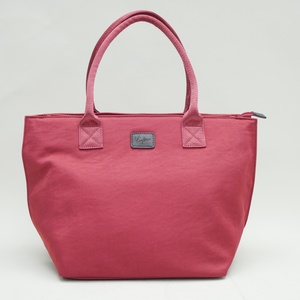 Bolso de mano de nailon color rojo vino, bolso ligero impermeable con asa superior, bolso de hombro informal de gran capacidad para viajes, para uso diario en el gimnasio - Product Image 2