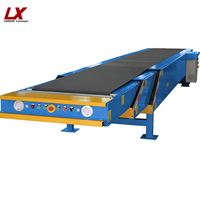 LIANXIN Convoyeur télescopique portable extensible en acier au manganèse, vitesse 10-60m/min pour entrepôt rapide